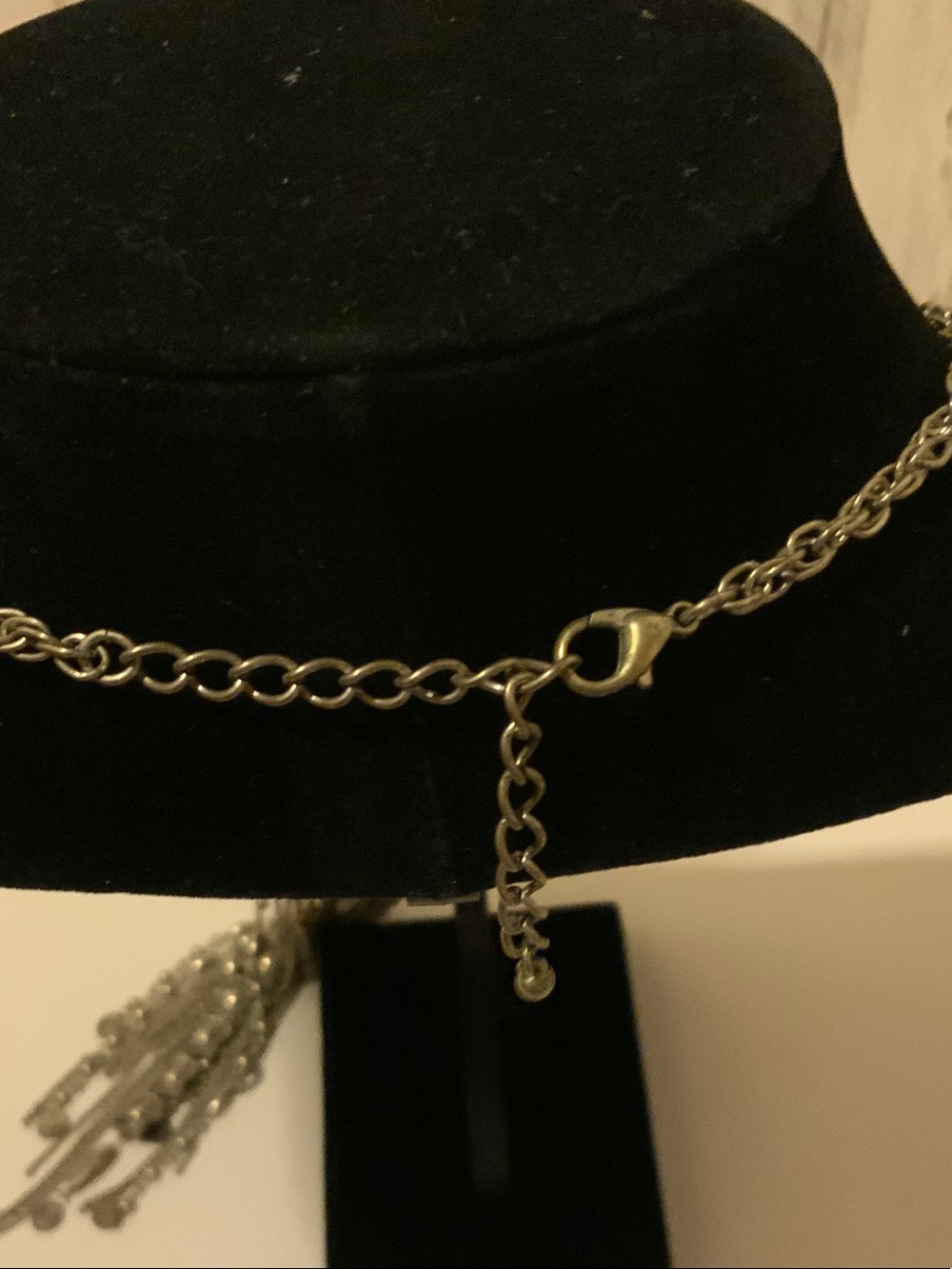 Bohemian Silver-Tone Fringe Pendant Necklace - Picture 6 of 6